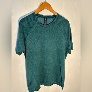 Lululemon Men’s Metal Vent Tech Short Sleeve Shirt Teal Green L